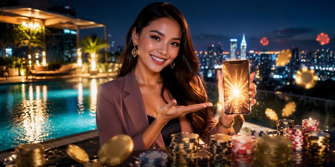 Baccarat Langsung di s70 Dealer profesional mengendalikan permainan baccarat langsung dalam suasana kasino s70
